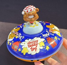 Vintage Spinning Toy Top OHIO ART Good condition Sleepy Teddy Top