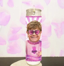 Saint Elton John Devotional Prayer Saint Candle Musician