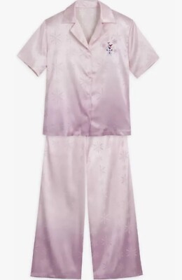 Disney Silk Soft Olaf Sleep Set PJs Pajamas Women's Medium Nwt Soft Frozen 