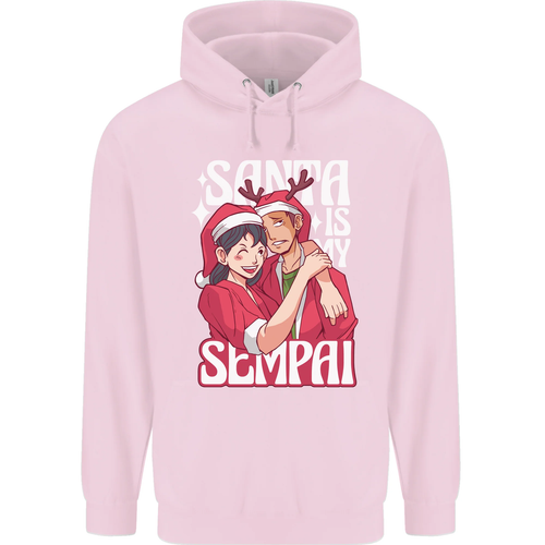 Anime Santa is My Sempai Funny Christmas Xmas Childrens Kids Hoodie - Picture 6 of 84