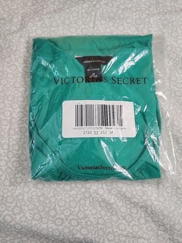 Vintage Victoria's Secret Size M Green Long Sleeve Mini Dress New Pt10 #6
