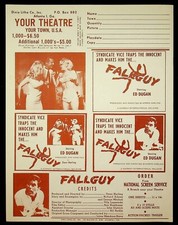 The Fallguy 1962 Original Movie Theater Herald Dixie Litho Company Atlanta GA