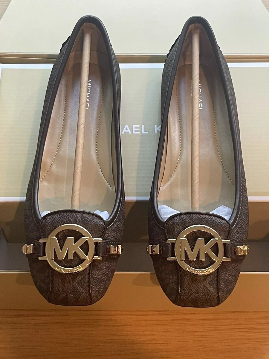 MICHAEL KORS Fulton Leather Moccasin Flats Women's Size 7.5 MICHAEL KORS Fulton Leather Moccasin Flats Women's Size 7.5