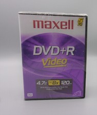 Maxell 5 Pack DVD R Video Blank Discs 4.7 GB 120 Min 8X - New