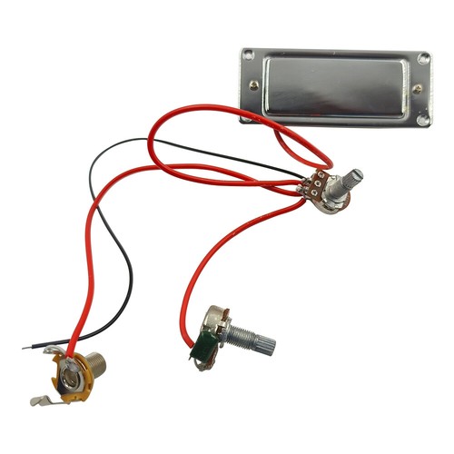 Electric Guitar Pickups Dual Mini Humbucker Pre-Wired With Volume Tone Controls - Picture 5 of 11