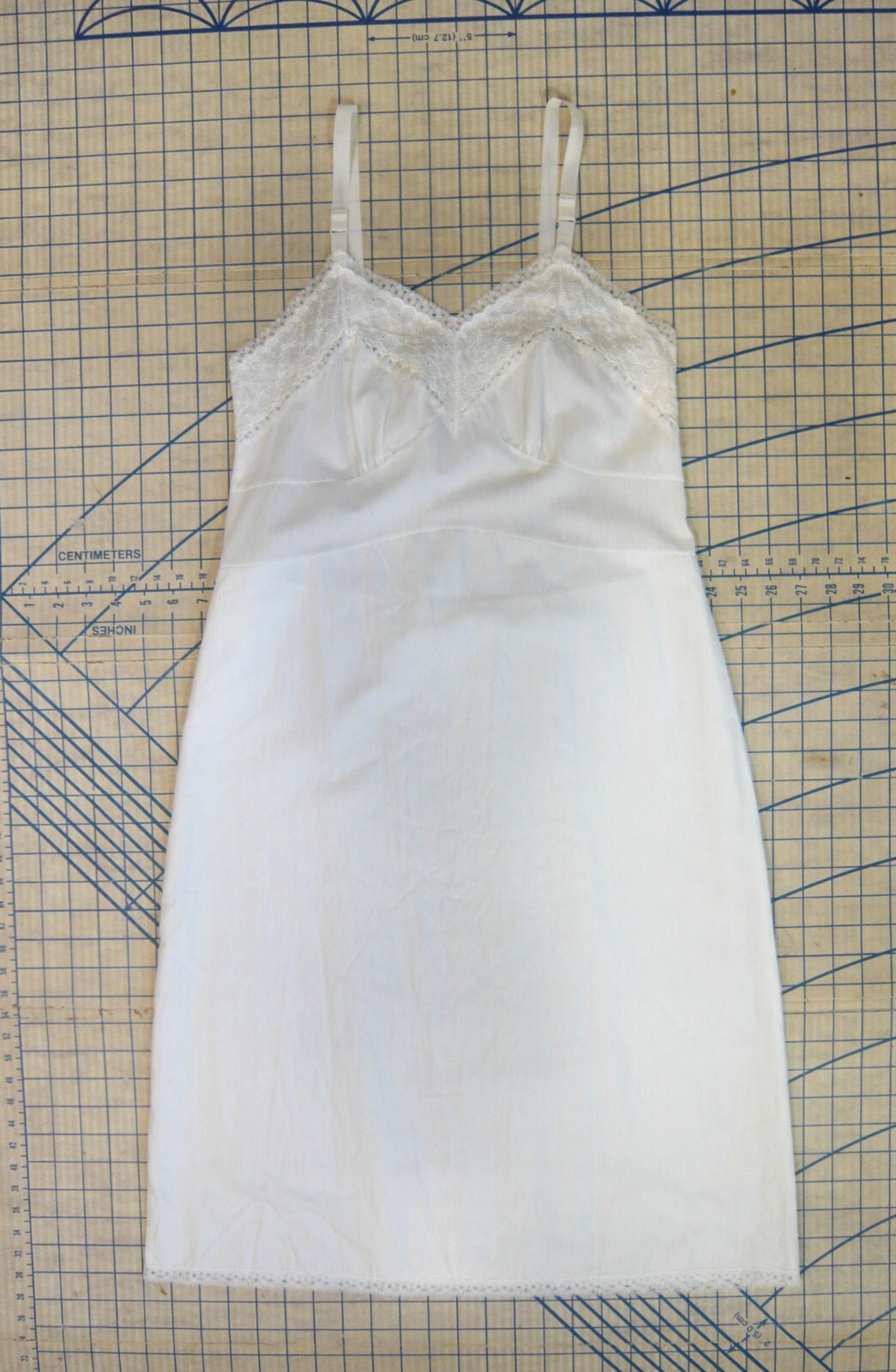 SEARS ROEBUCK vintage early 60s white cotton SLIP… - image 1