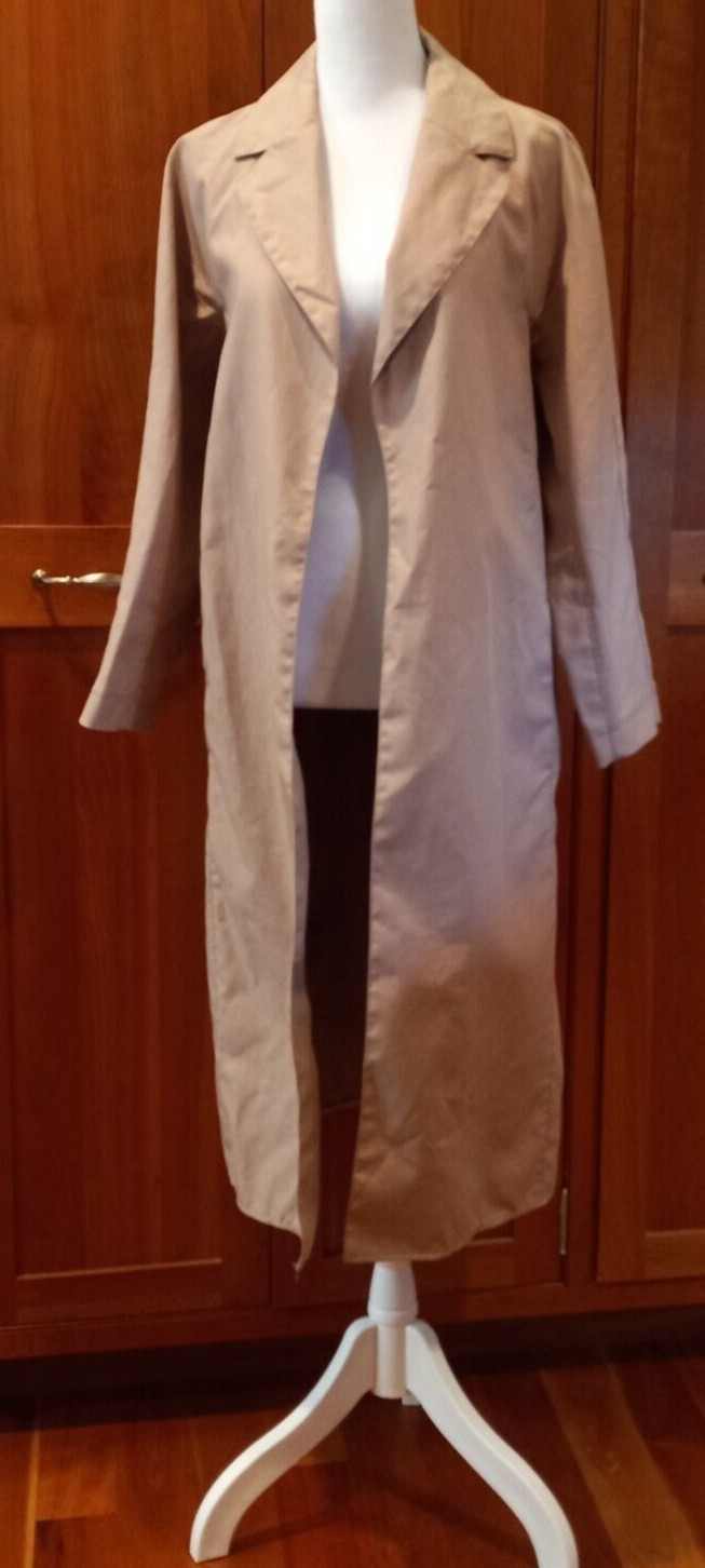 'S Max Mara Design for Easy Living Trench Coat in Pink Women's Size 4 with Belt