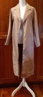 'S Max Mara Design for Easy Living Trench Coat in Pink Women's Size 4 with Belt