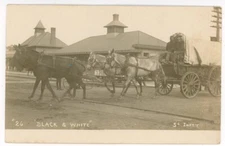 RPPC NY Ballston Spa Railroad Station Depot 5th Infantry Saratoga County