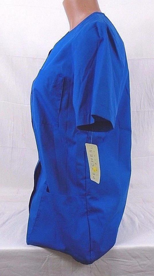Персики медицинская униформа Lab пальто/скраб Топ 4252 королевский размер XS 357B - Изображение 2 из 4