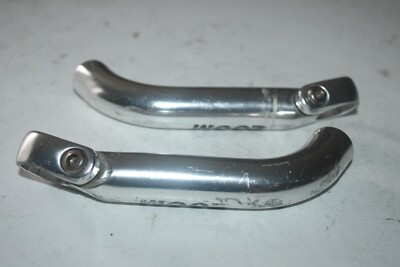 Paires De Cornes De Vtt Zoom 22mm 6 Pouces Argent