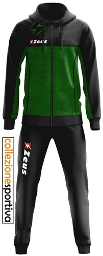 TUTA UOMO/DONNA ZEUS OLYMPIA TRAINING SPORTIVA OLIMPIA RELAX col. verde/nero  | eBay