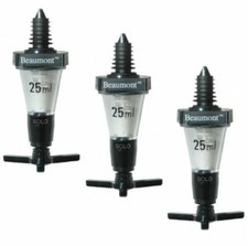 3 x Beaumont Spirit Optic Measure 25ml - Solo Pub Bar Professional Quality
