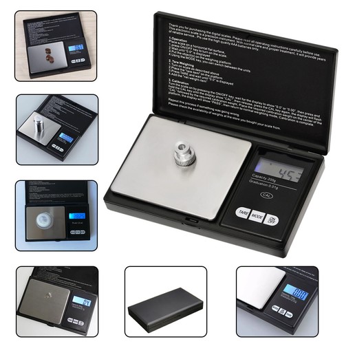 Digital Scale 200g x 0.01g Jewelry Pocket Weight Gram Gold Silver Coin Precision - Afbeelding 2 van 6