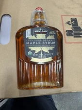 2024 Edition Kirkland Costco Organic 100% Pure Grade A Maple Syrup 740mL 25 Oz