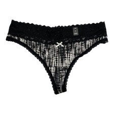 NWT TORRID Thong Pantie Underwear 0X-1X-2X-3X-4X Jersey Lace Black White