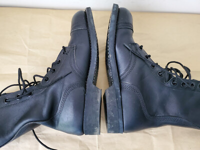 Biltrite ANSI Vintage Z41-1991-75 Black Leather Combat Boots Steel Toe Size 10 Biltrite ANSI Z41-1991/75 Black Leather Combat Boots Steel  main image 4