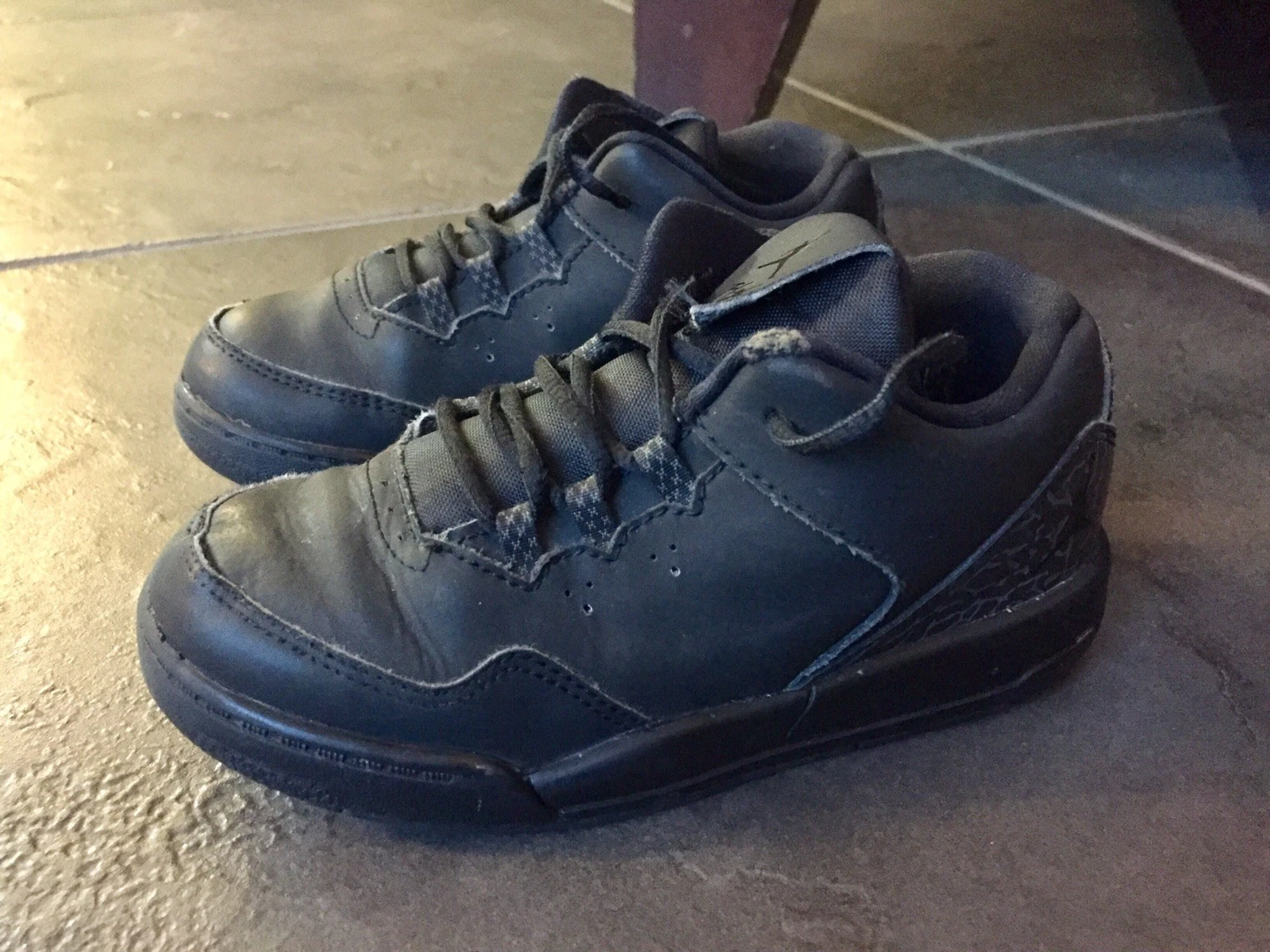 NIKE 2015 Nike AIR JORDAN FLIGHT ORIGIN 2 Flat Black 705162 004 taglia 10C