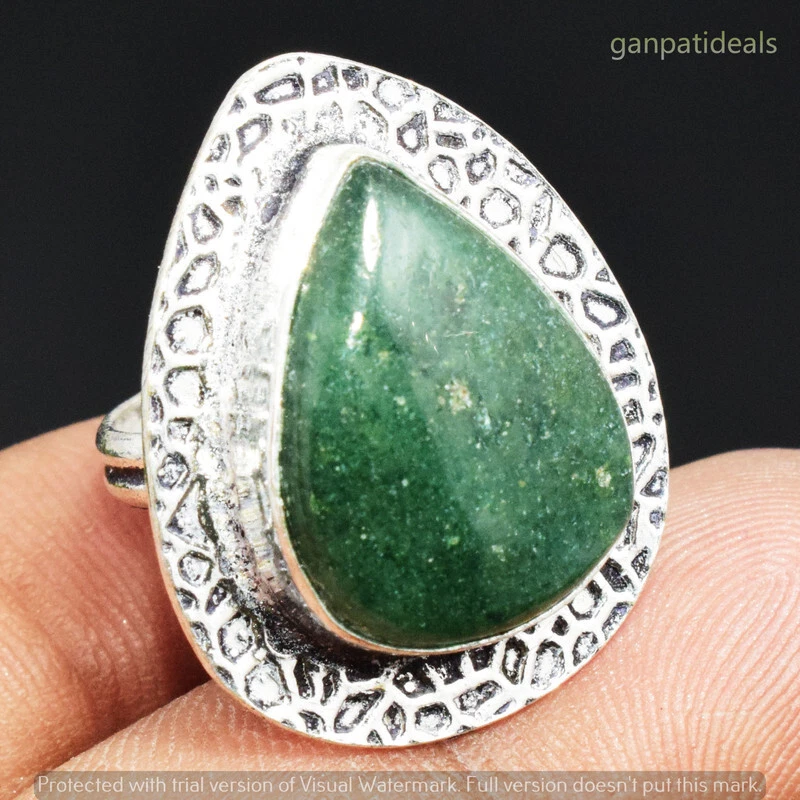 Green jasper sales ring