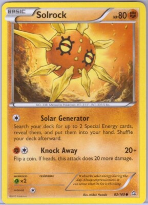 Solrock - 83/160 - Common - XY: Primal Clash - Pokémon | eBay