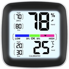 infactory Digitales Präzisions-Thermo-/Hygro...