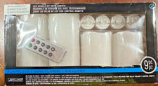 Ashland 9pc LED Candle Set with Remote Flameless 466357