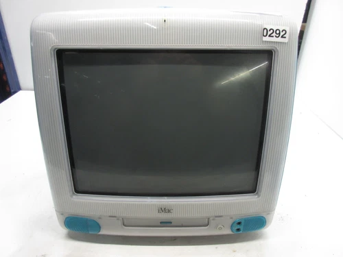 Apple M4984 iMac G3 Blueberry PPC G3 333MHz 32MB Ram 40GB HDD MacOS 9.2.1 - READ