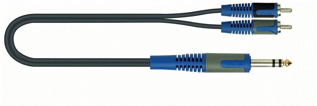Cavo - Audio - Quiklok Rksa/120-2 - 2 Jack Fono A 1 Jack Stereo 6.3 Mm Mt.2