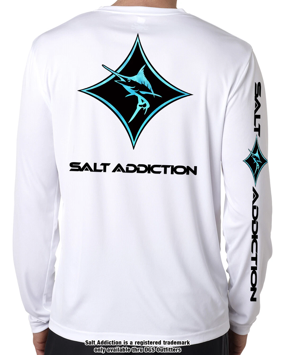 Salt Addiction t shirt long sleeve microfiber Marlin fishing uv upf 50 quick dry