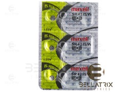 Maxell SR421SW 348 1.55V Silver Oxide 0 Hg Watch Batteries 3 Coin Cells