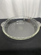 Vintage PYREX 9.5" 24cm Textured Scalloped Pie Baking Plate - 229 Made in USA