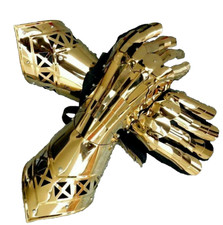 Medieval Gothic Knight Gauntlets Warrior Metal Functional Armor Christmas Gift