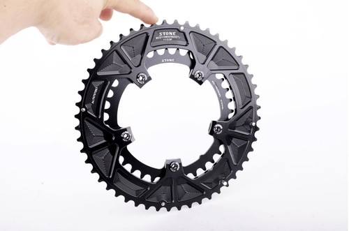 Double Chainring Dual for Shimano 12 Speed Road Bike BCD110 5 bolts 52 36T 54/40 - Picture 4 of 12