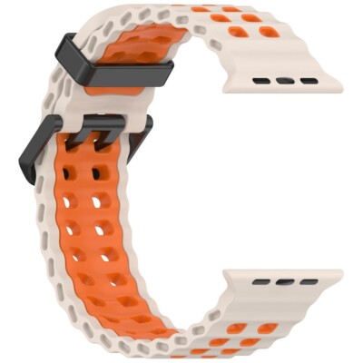 Ocean Band Silikon Armband für Apple Watch 11 10 9 8 7 6 44/45/46/49mm Ultra 3 2