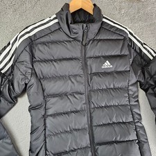 Las mejores ofertas en Adidas negro con rayas abrigos, chaquetas y