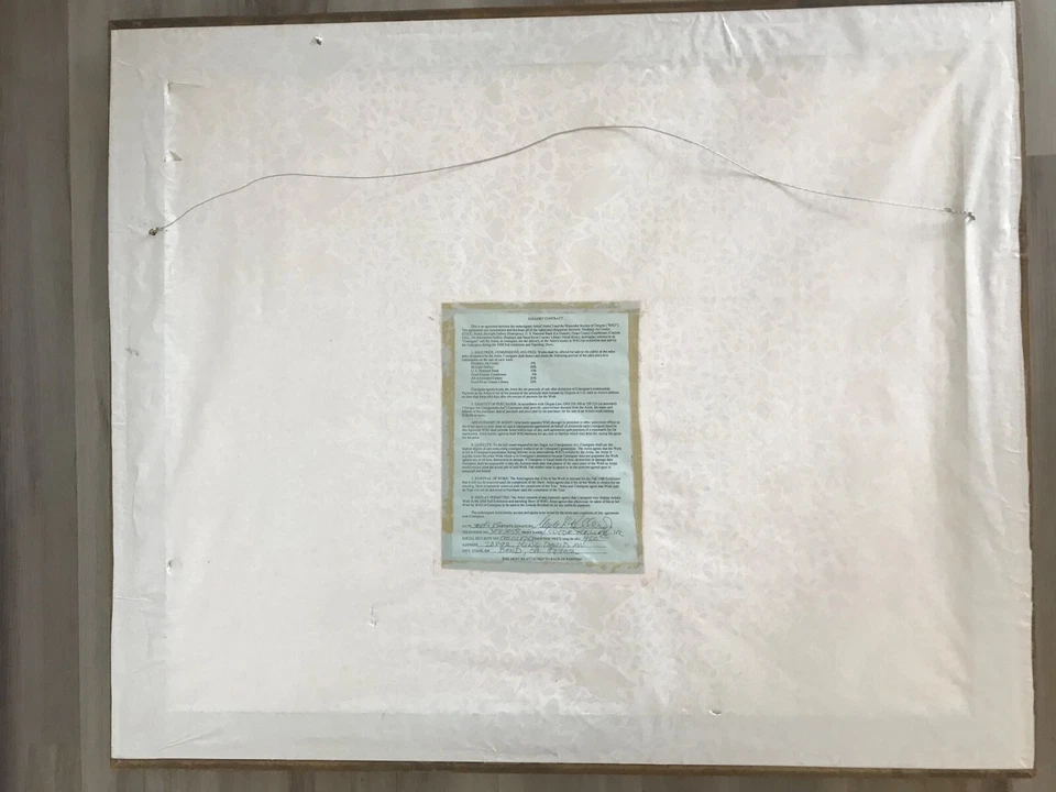 Curva de acuarela Clyde Keller, Jr. O escena 1988 excelente estado Foto 3 de 4