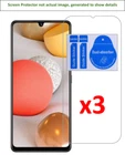 3x Samsung Galaxy A42 5G Screen Protector w/ cloth and installation stickers