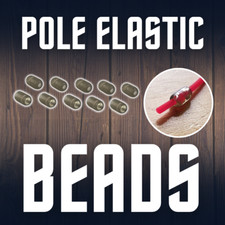 10 x Pole Elastic Soft Beads Size Small 4mm 7mm - Match Fishing