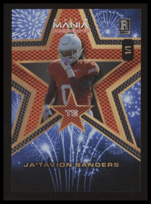 2024 Wild Card Auto Mania Football #AMASP-JS Ja Tavion Sanders Firework Star 1/1