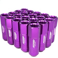 AROSPEED Purple Aluminum Open End Lug Nut LightWeight 12X1.5 60MM Set Of 20