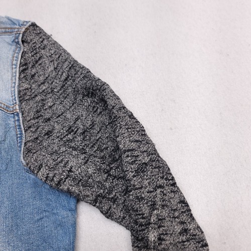 Mossimo Casual Button Up Denim Long Sleeve Hoodie Youth Girls Size 2XL Blue - Picture 5 of 10