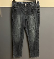 Bandolino Women's Mandie Jeans Blue Denim Flawless Stretch Straight Leg Sz 8 NWT