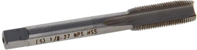 1/8-27 NPS Straight Pipe Thread Machine Tap HSS