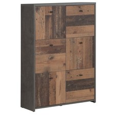 Kommode - Betonoptik - Old Wood Vintage - 77 cm breit - 6 Türen Sideboard