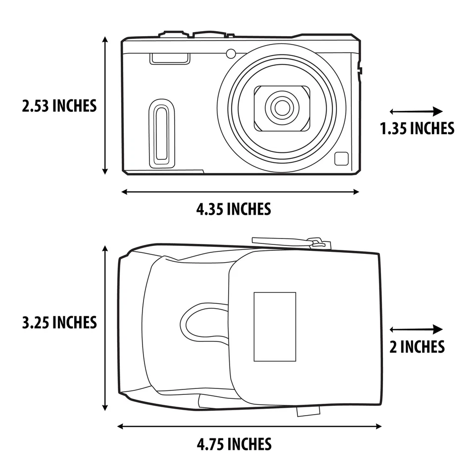 USA Gear Point and Shoot Camera Case Compatible with Kodak Pixpro FZ55, FZ45 - Image 2 of 4