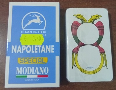 Neapolitan Playing Card Deck New 2025 Plastic Special Modiano Broom