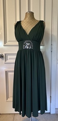 Lemon Cola Evening Party Dress Size Medium Color Green