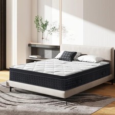 Matelas Mousse Épais 22/30 cm Fermeté Moyenne Respirant Lit 2 ou 4 Personnes