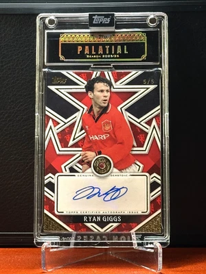 Ryan Giggs Auto 2025 Topps Palatial Manchester United Twilight Treasures Relic/5 - Image 1 of 4