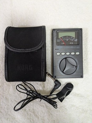 KORG GT-120 Guitar Bass CHROMATIC TUNER With softcase